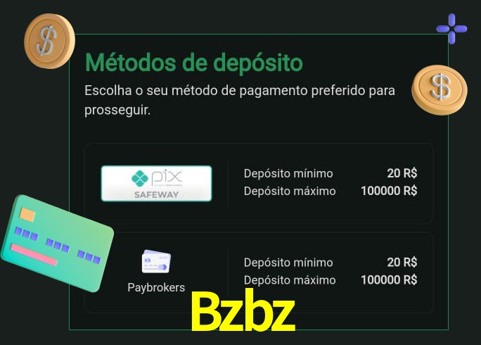 O cassino Bzbz oferece uma grande variedade de métodos de pagamento